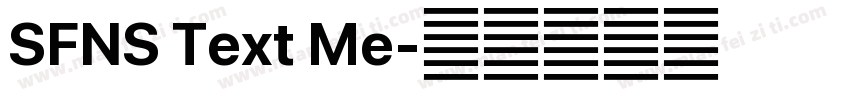 SFNS Text Me字体转换